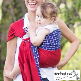 Sewfunky Designer Baby Sling Anchored in Love #SF007 SOLD OUT