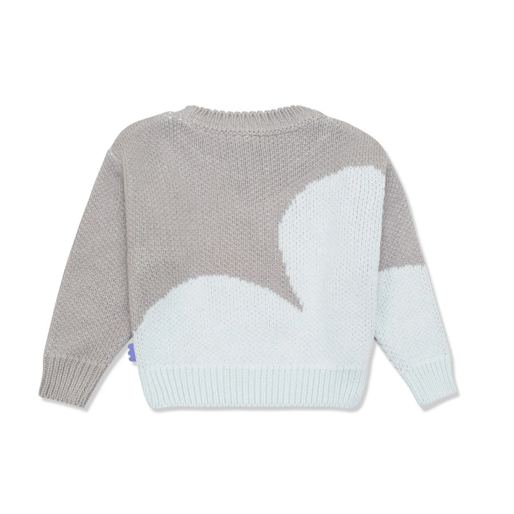 Silver Cloud Baby Sweater