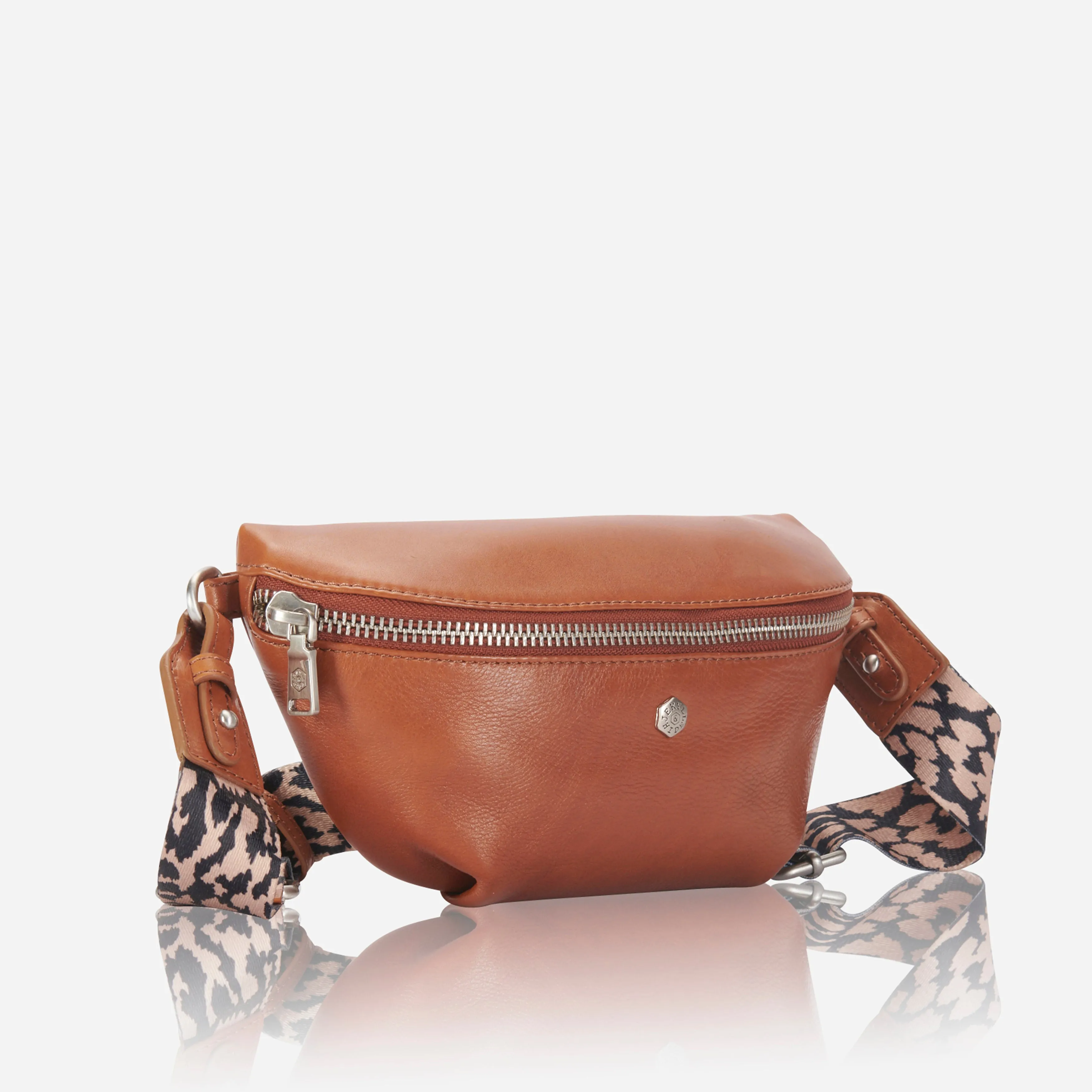 Slim Ladies Leather Waist Bag