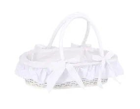 Small Foot Doll's Broderie Anglaise Moses Basket