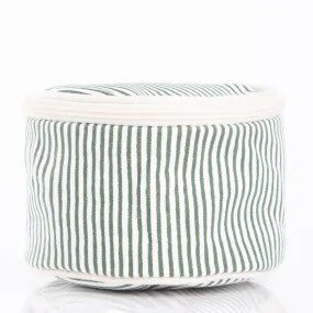 Stripes Round Case - Myrtle Green