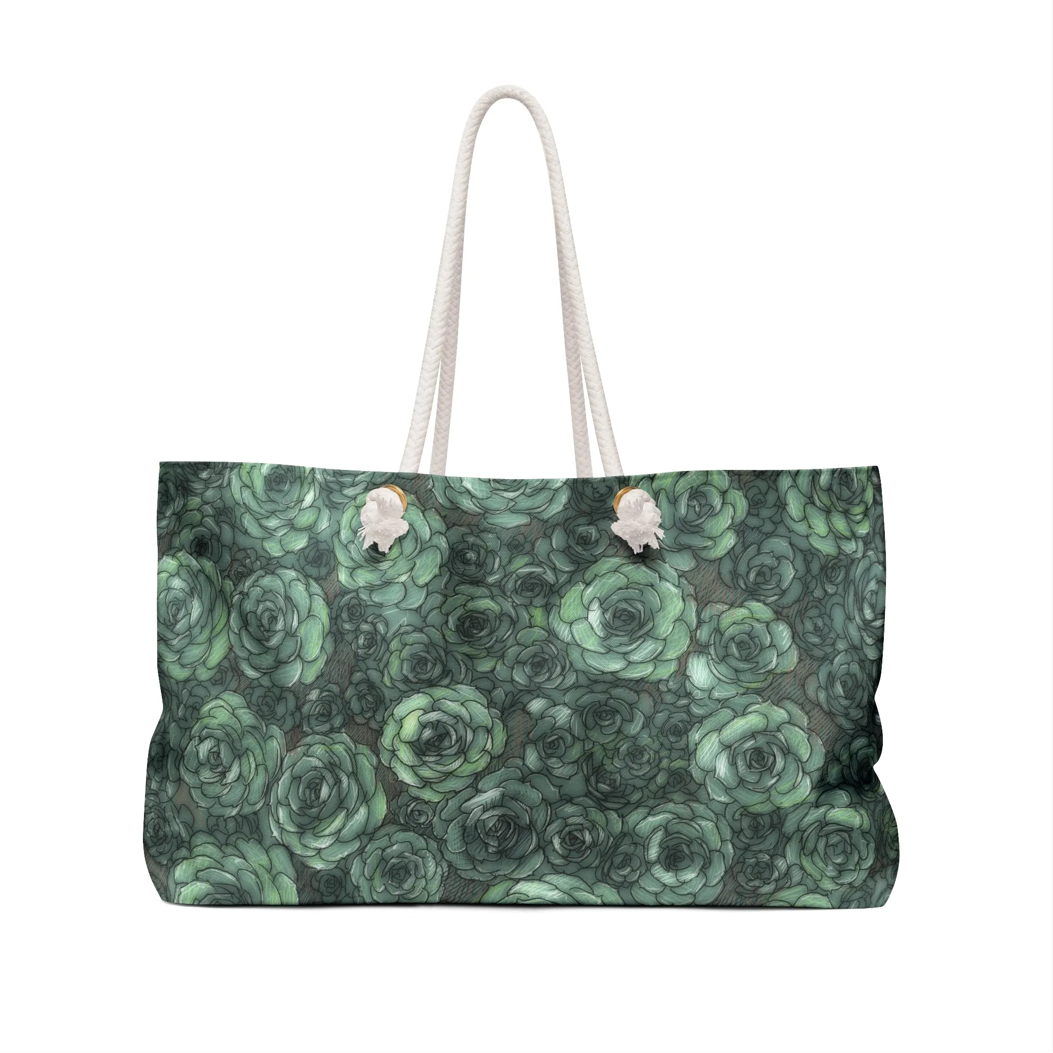 Succulent Pattern Weekender Bag