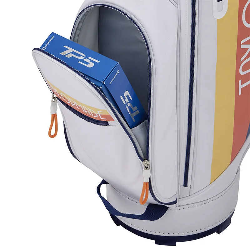 TAYLORMADE 9" Golden-State Cart Bag (White/Orange)