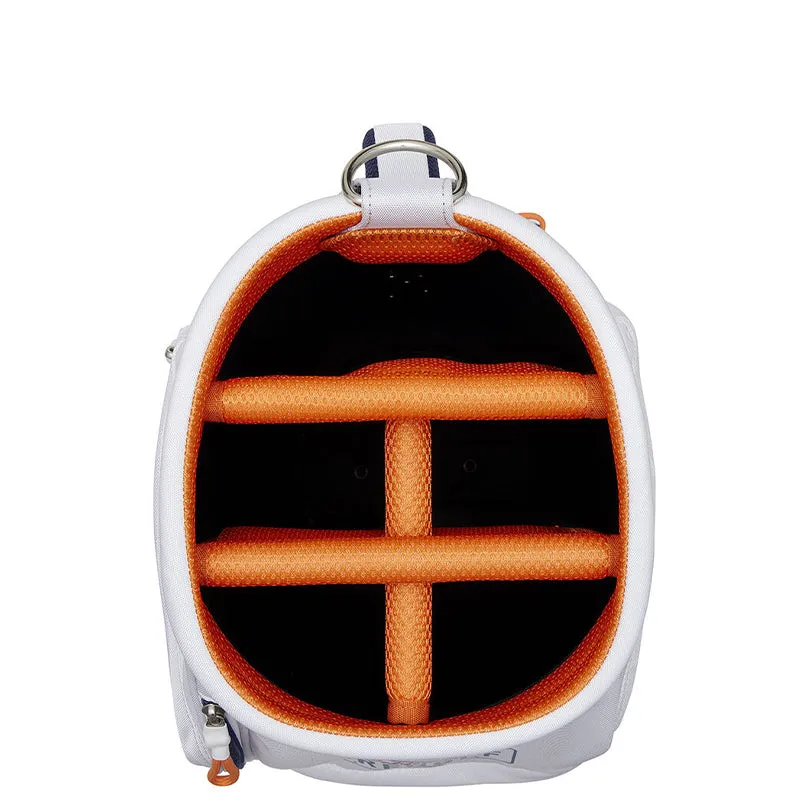 TAYLORMADE 9" Golden-State Cart Bag (White/Orange)