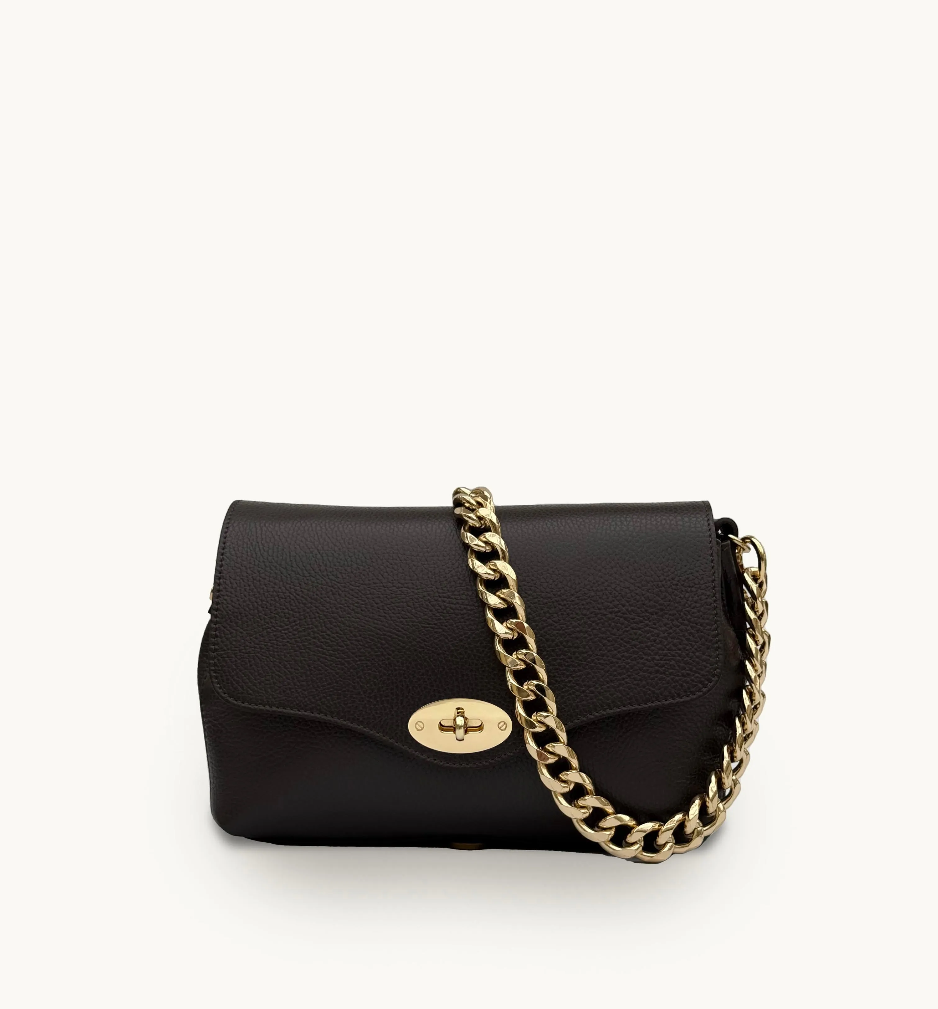 The Maddie Maxi Chocolate Leather Bag