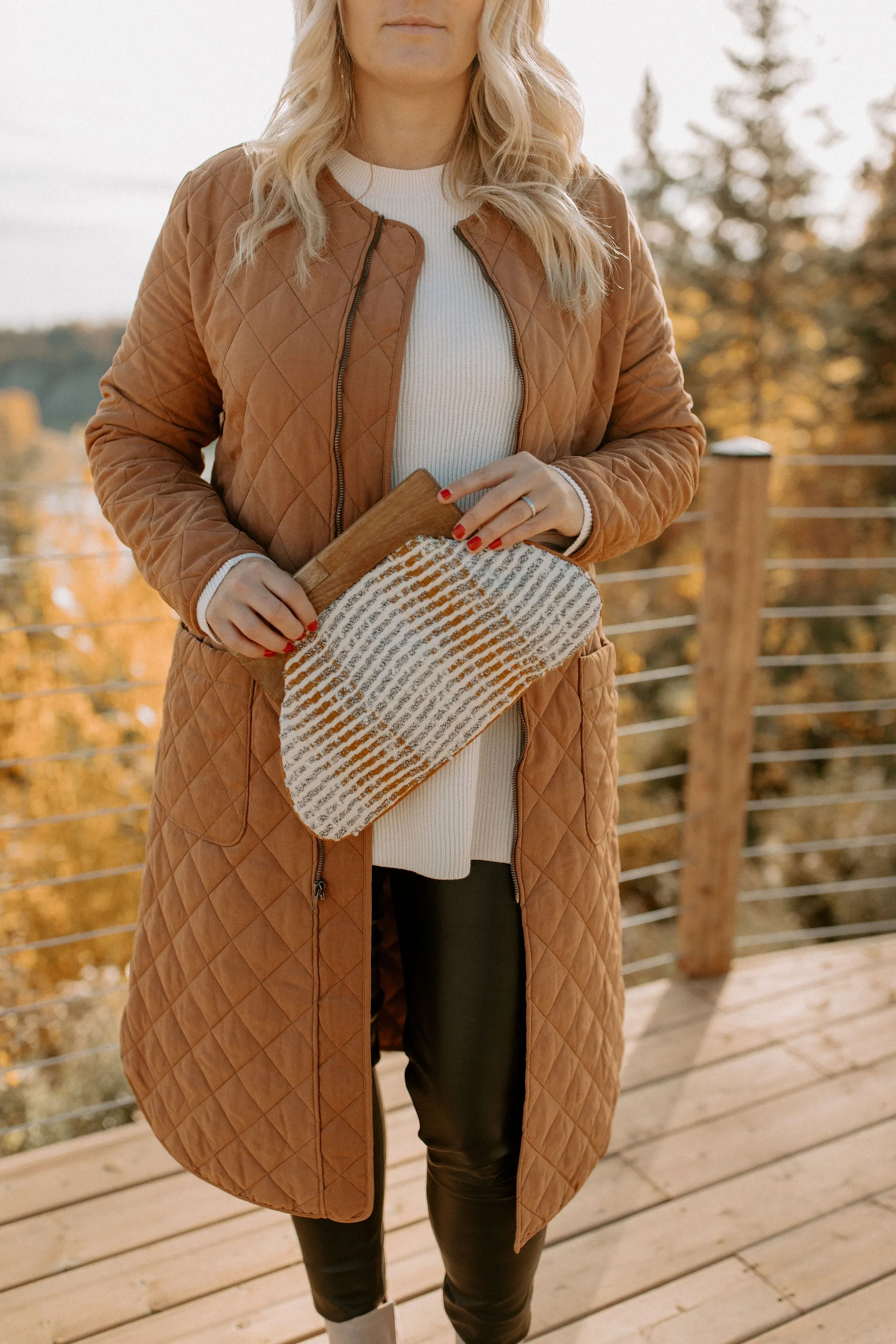 The Silas Beaded Clutch - Gold & Grey