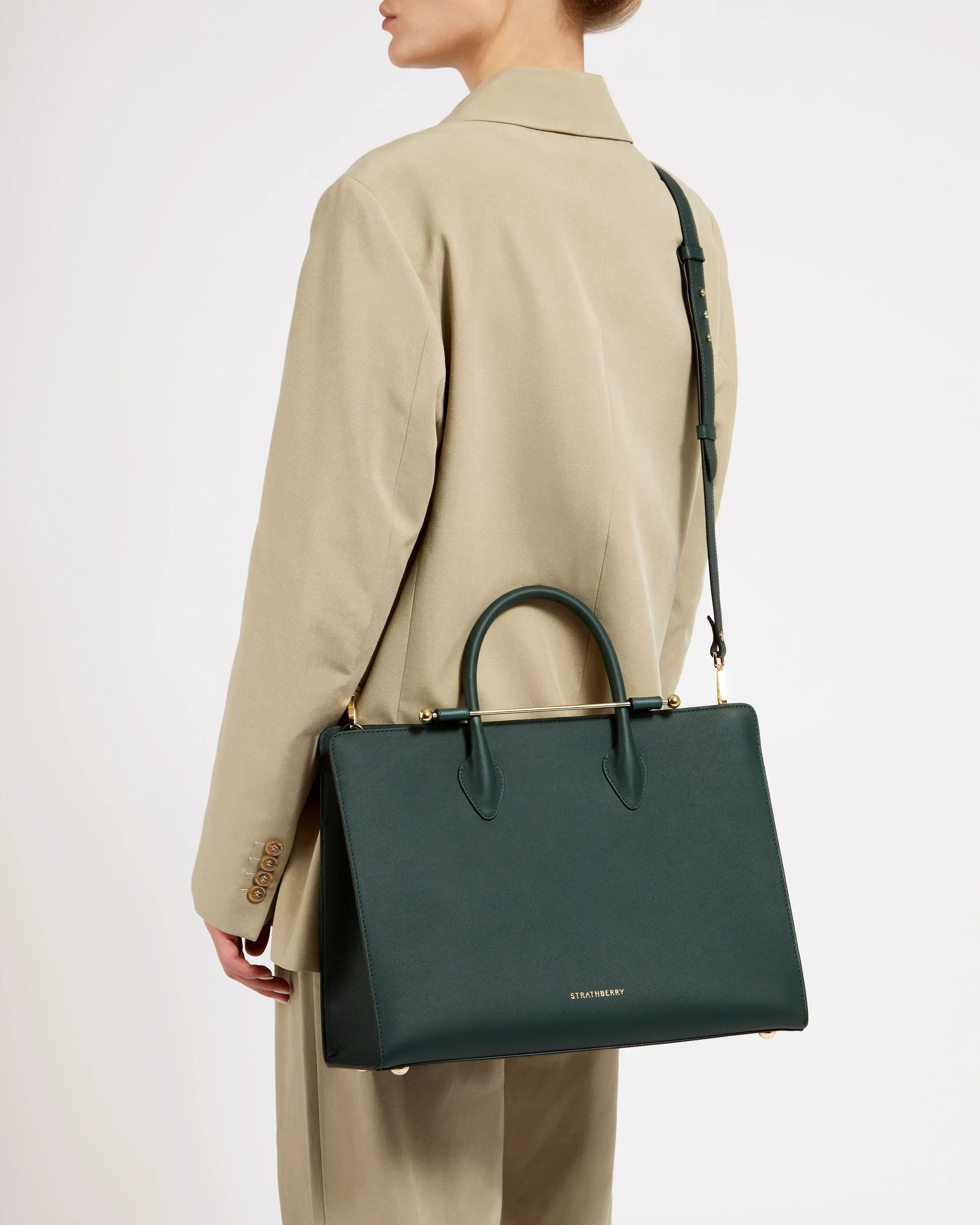 The Strathberry Tote - Bottle Green