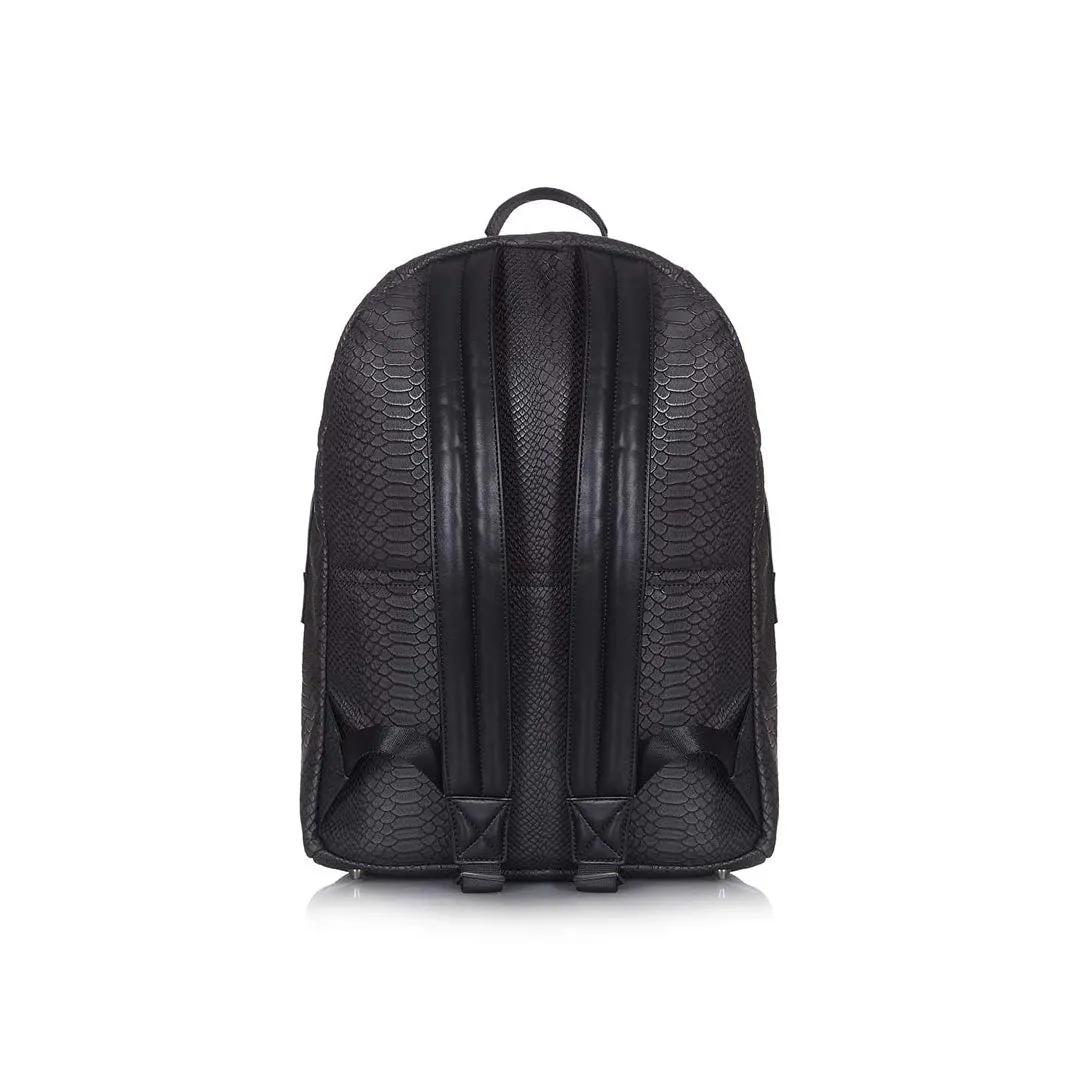 Tiba   Marl Elwood Changing Backpack - Black Snake