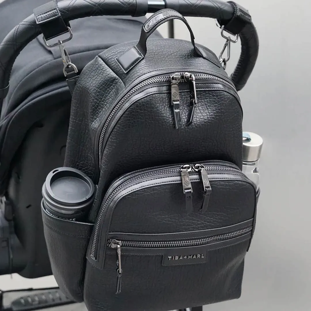 Tiba   Marl Elwood Twin Backpack - Black