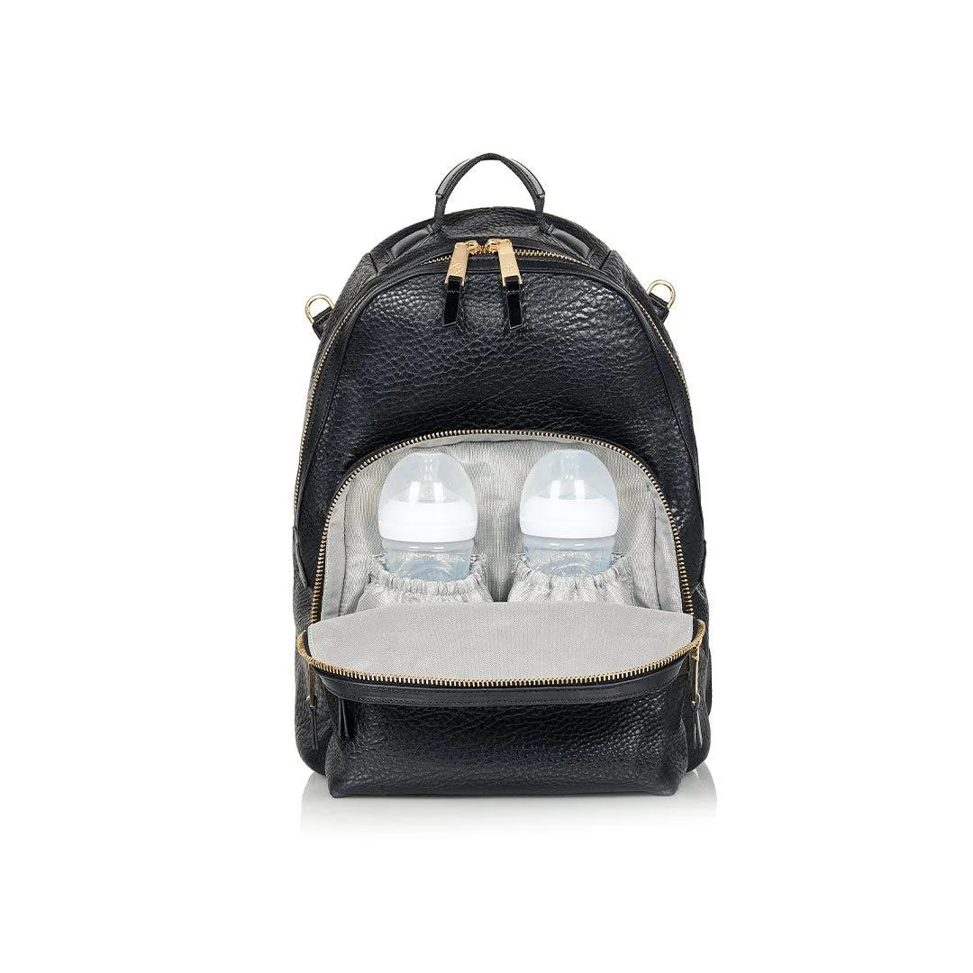 Tiba   Marl Elwood Twin Changing Backpack - Black   Gold