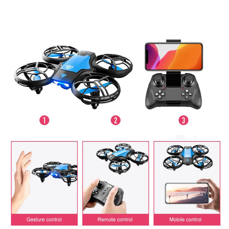 V8 2.4G 4CH Mini RC Drone Gesture Sensing WIFI FPV