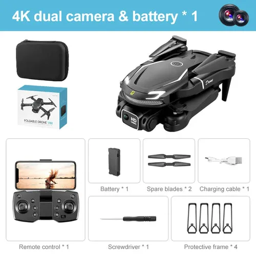 V88 Professional Helicopter Remote Control Fpv Drones With Camera Hd