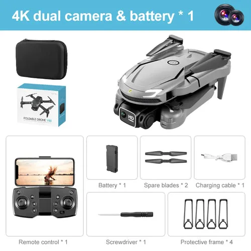 V88 Professional Helicopter Remote Control Fpv Drones With Camera Hd