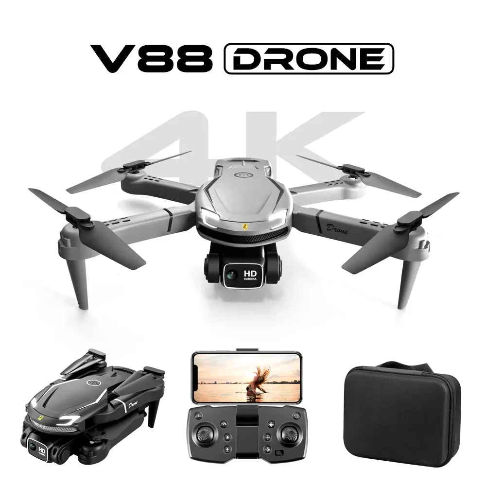 V88 Professional Helicopter Remote Control Fpv Drones With Camera Hd