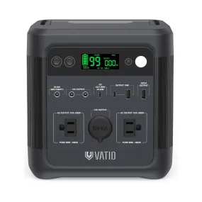 VATID Portable Power Generator, 600W 518Wh Solar Power