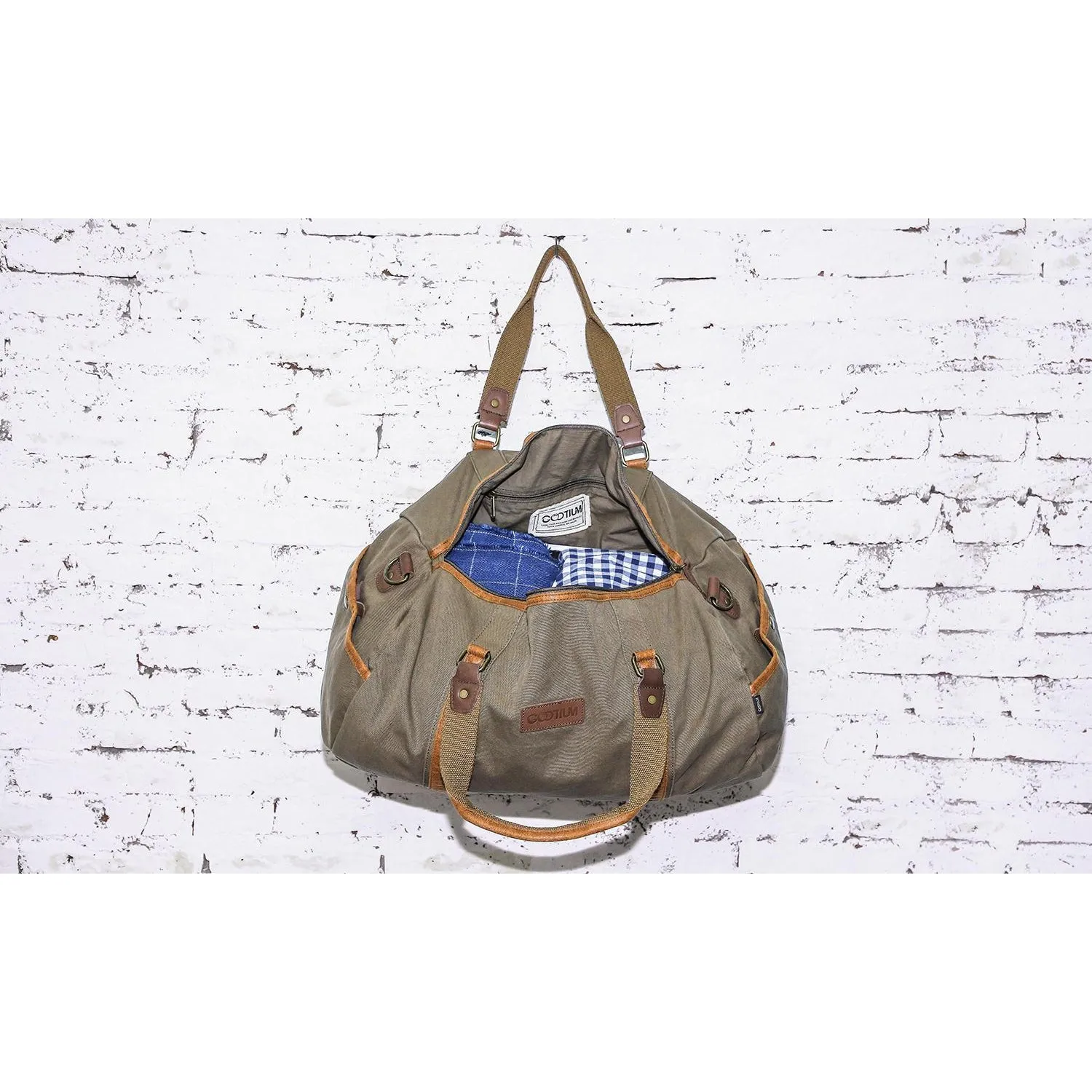 Vintage Canvas Gym Bag #30317