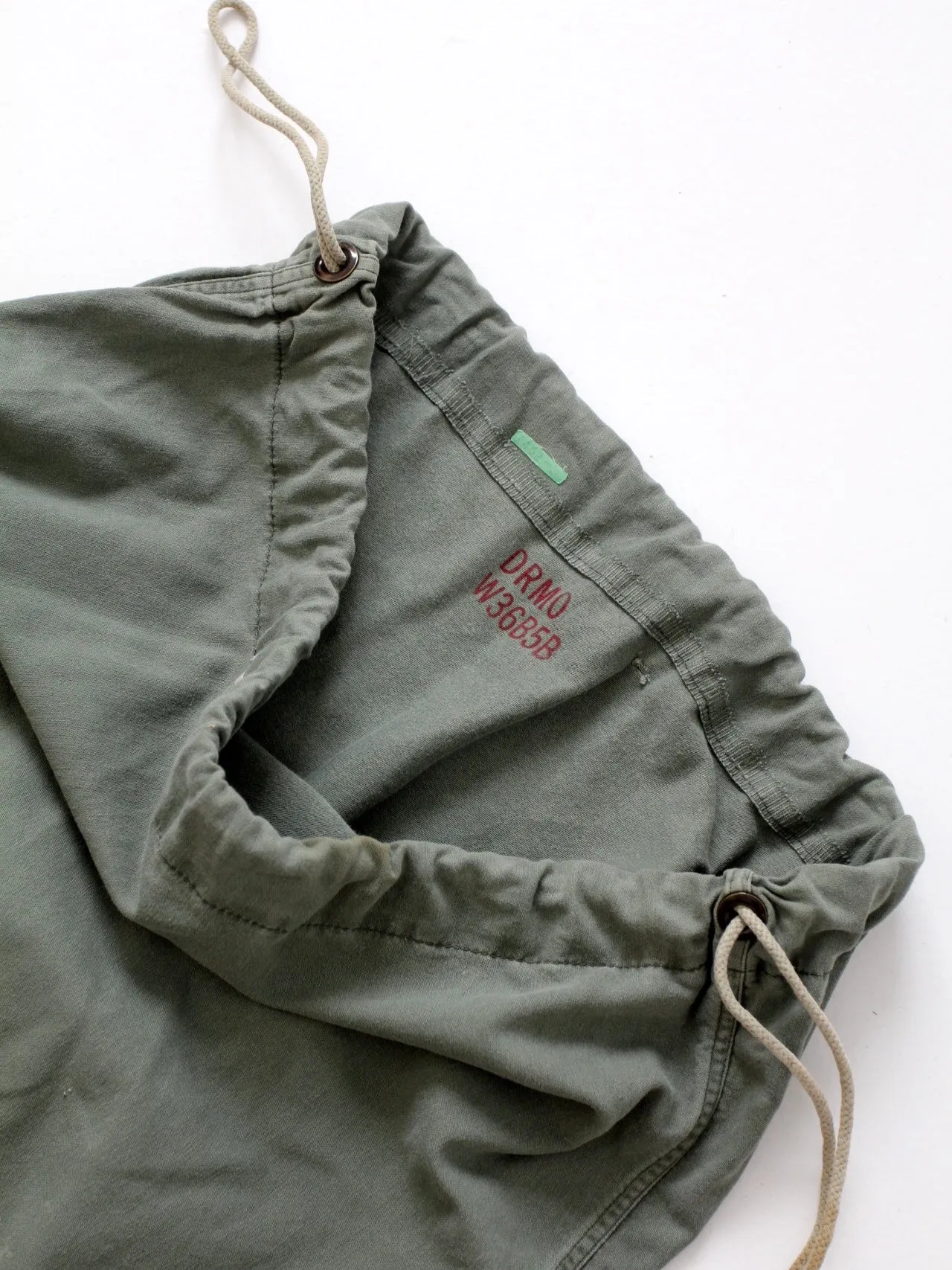 vintage U.S. Army drawstring bag