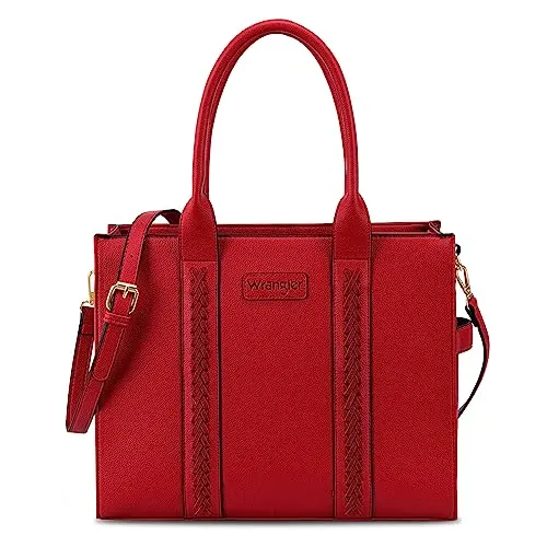 WG70-8317  Wrangler Carry-All Tote/Crossbody - Red