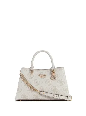 White Logo Eliette Girlfriend Satchel Bag