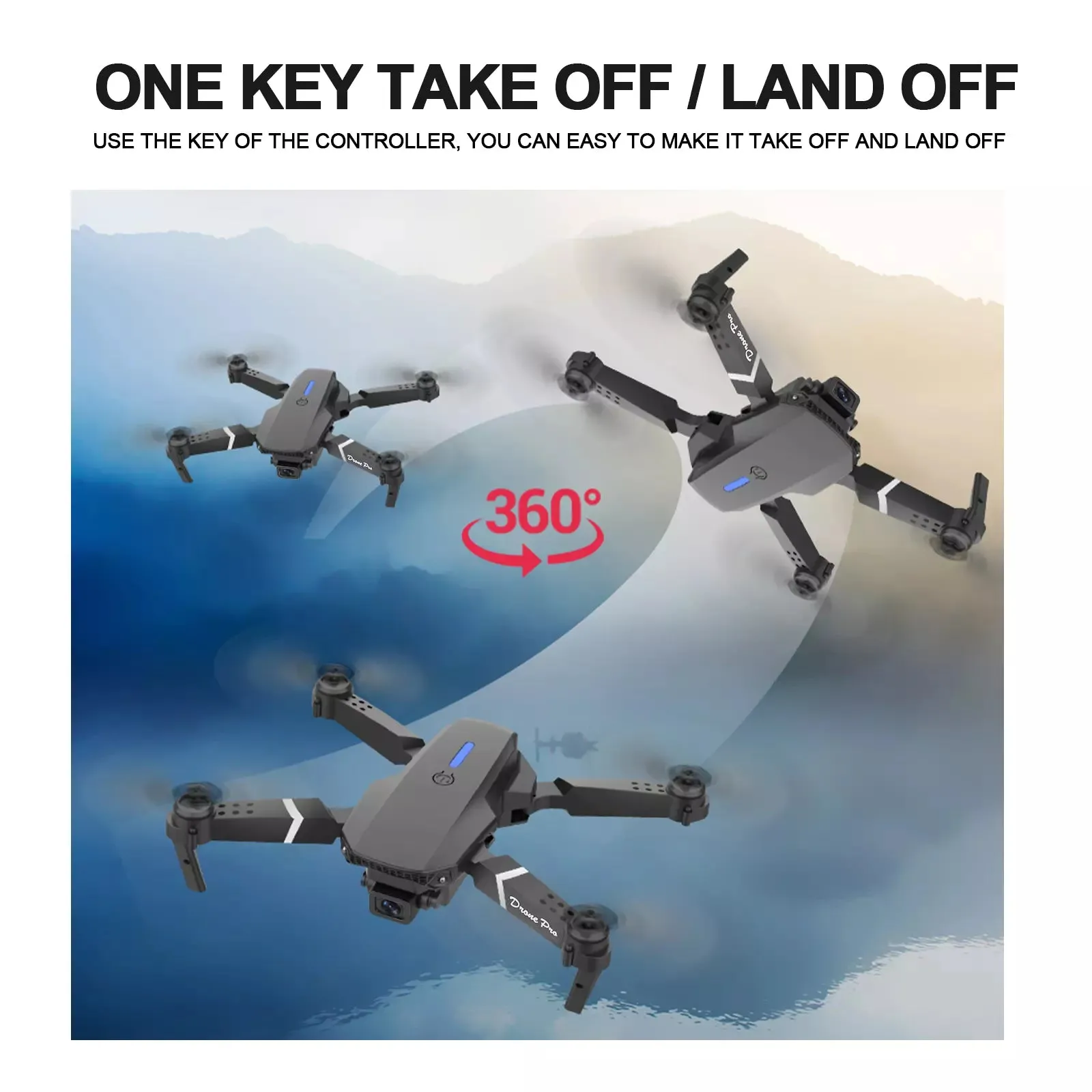 WiFi FPV RC Drone with 4K HD Camera 40Mins Flight Time Obstacle Avoidance Drone