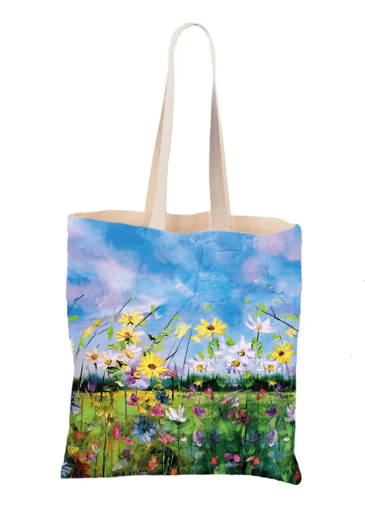 Wild Flowers Oil Painting / Tote Bag