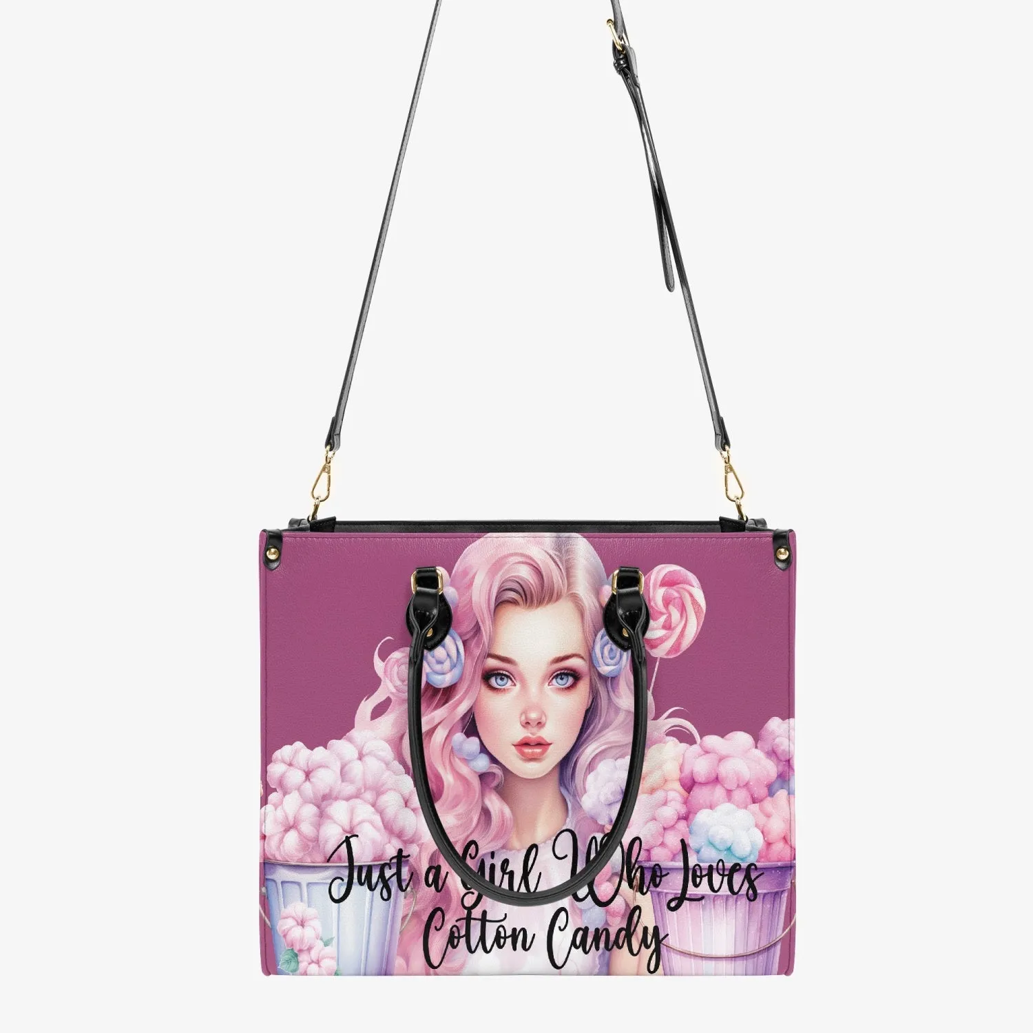 Women's Tote Bag - Just a Girl Who Loves Cotton Candy