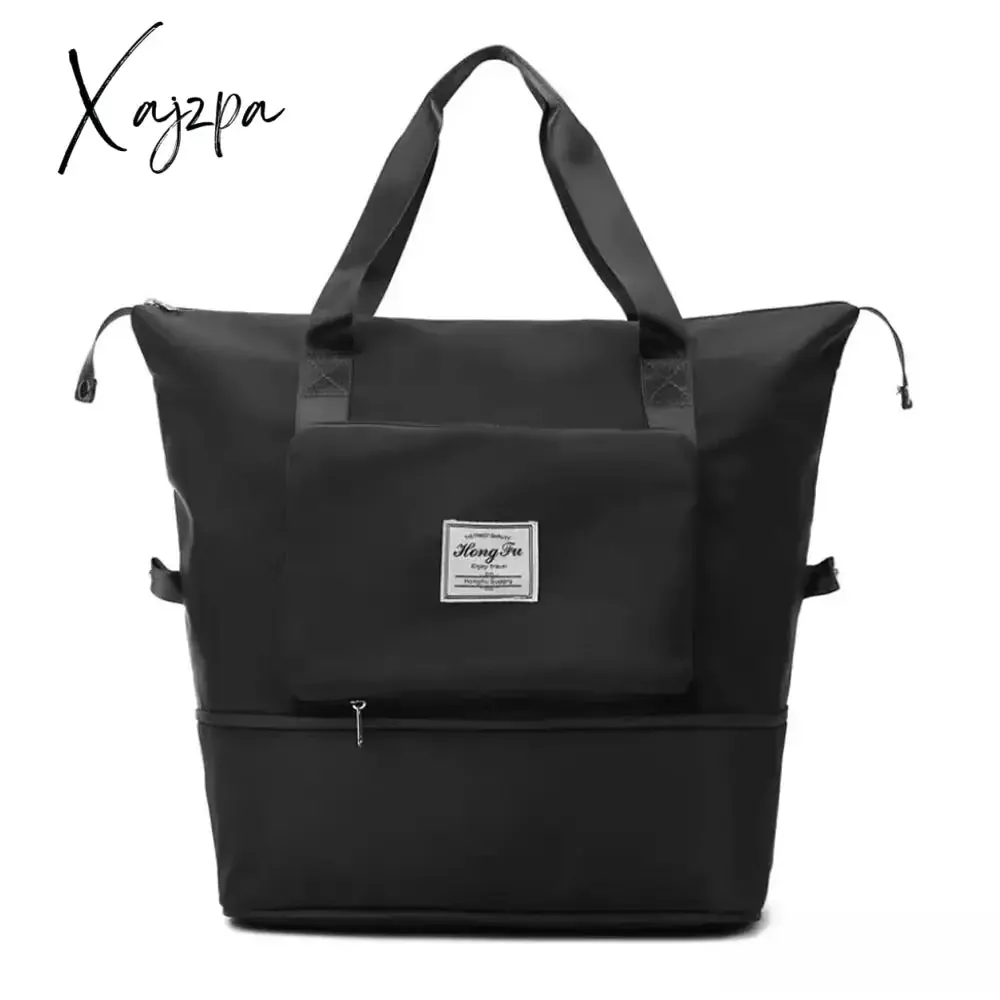 Xajzpa - Folding Travel Bags Waterproof Tote Travel Luggage Bags for Women Large Capacity Multifunctional Travel Duffle Bags Handbag