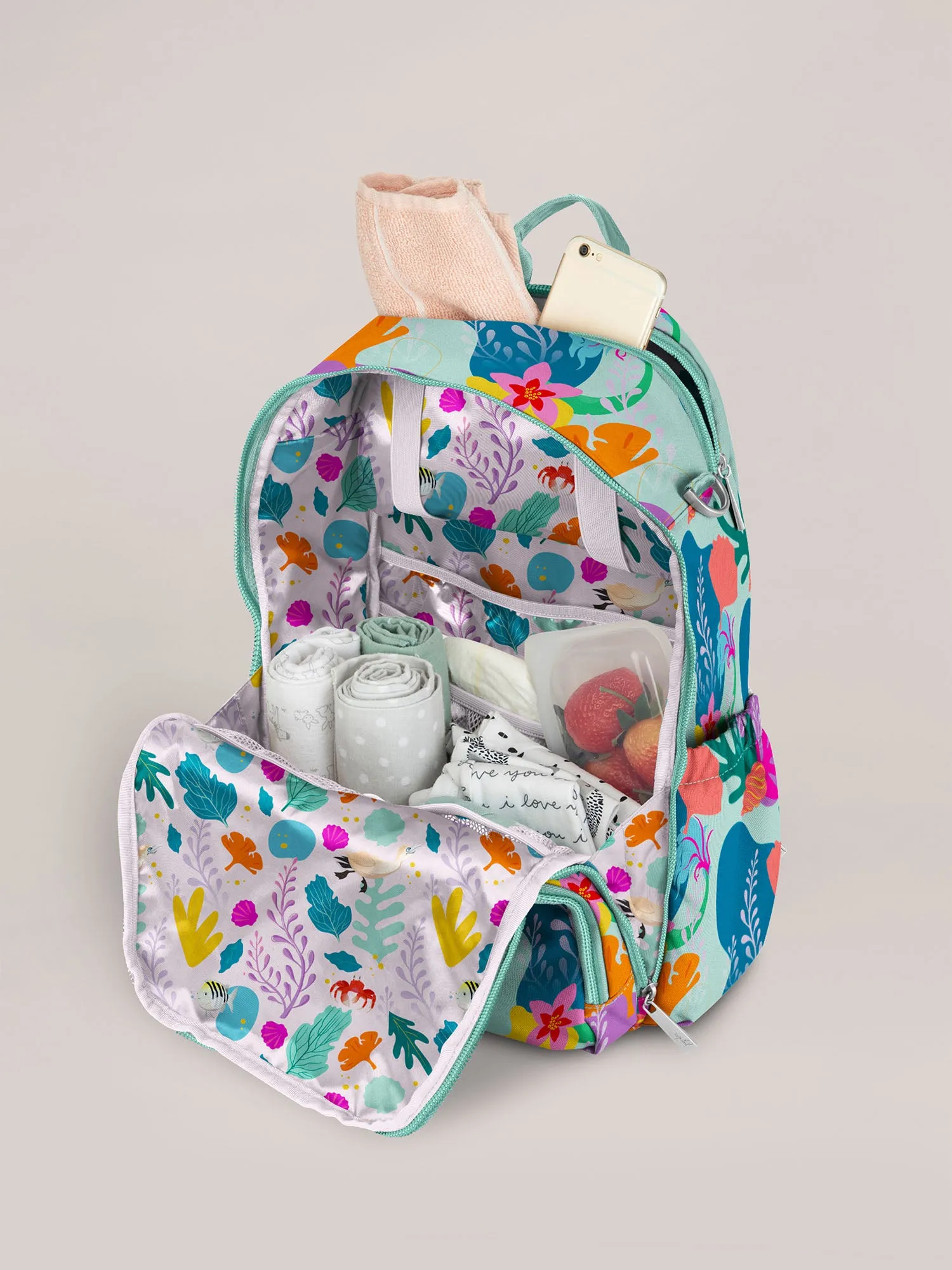 Zealous Large Diaper Backpack - Disney's The Little Mermaid: Ocean of Dreams